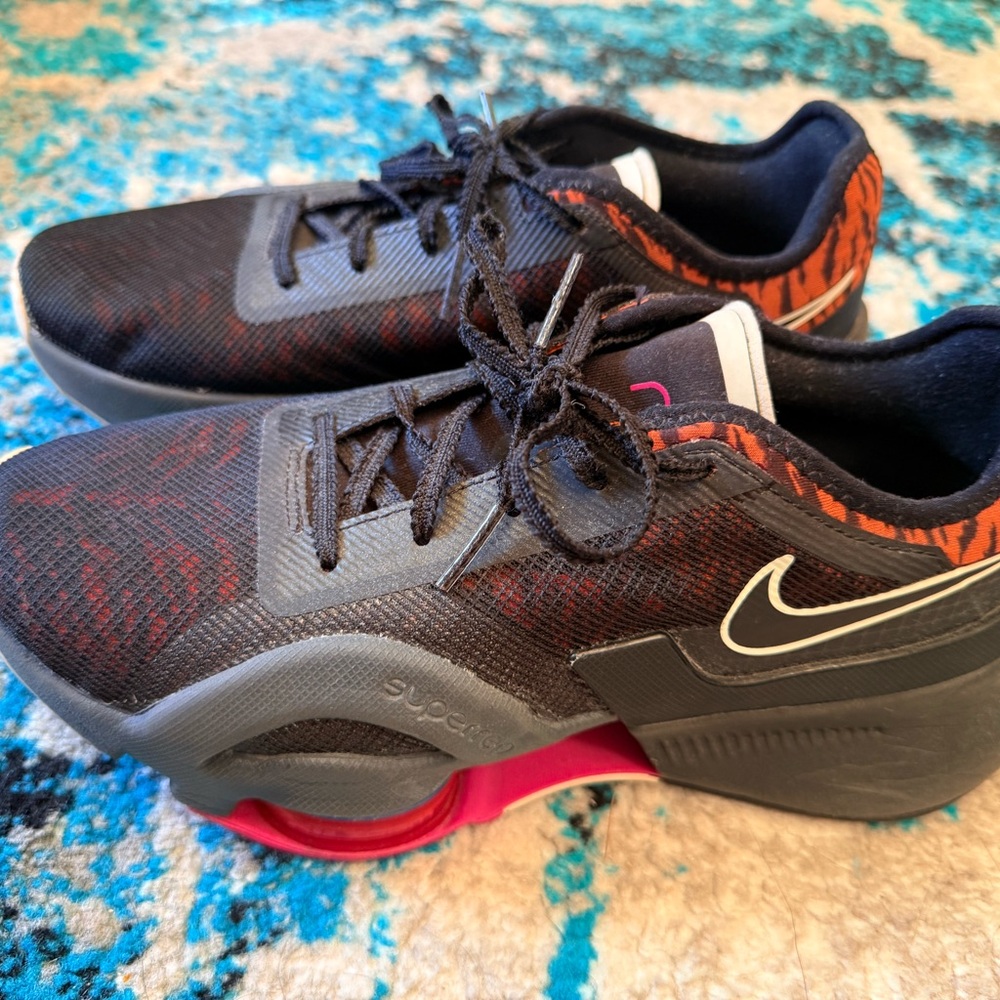 Black and Red Athletic Shoes